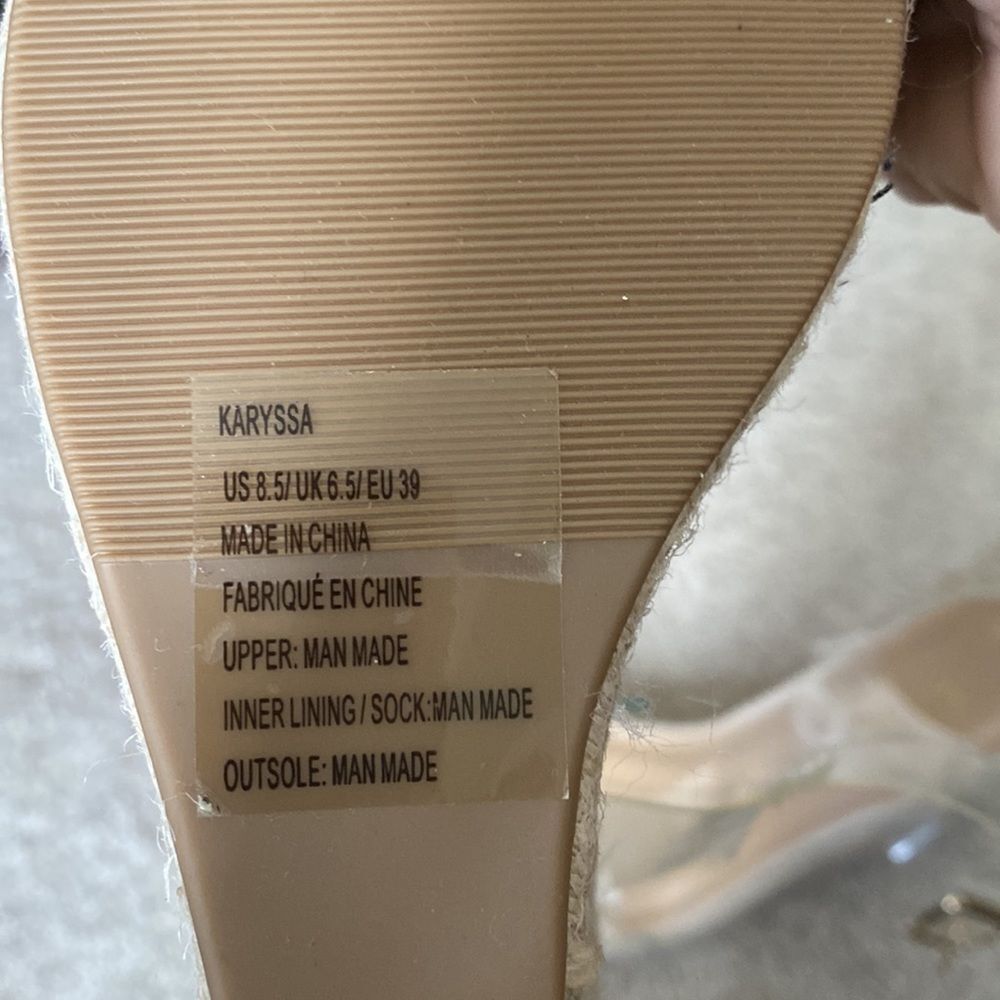 PVC Wedges size 8.5 US NWT - Picture 6 of 6